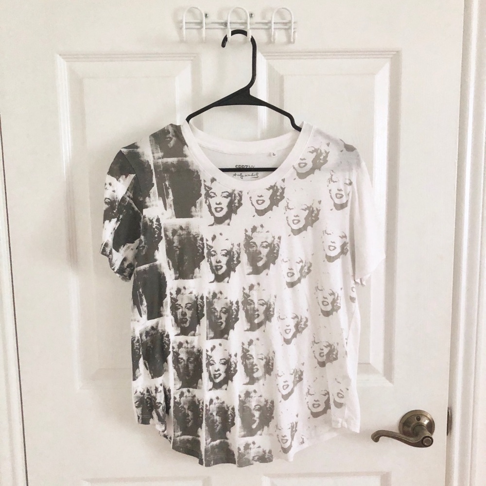 🎁2 for $12 | Marilyn Monroe printed white T-shirt